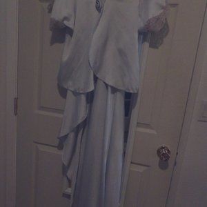 Lovely Light Gray Poly Peigoir Set - Val Mode - Small